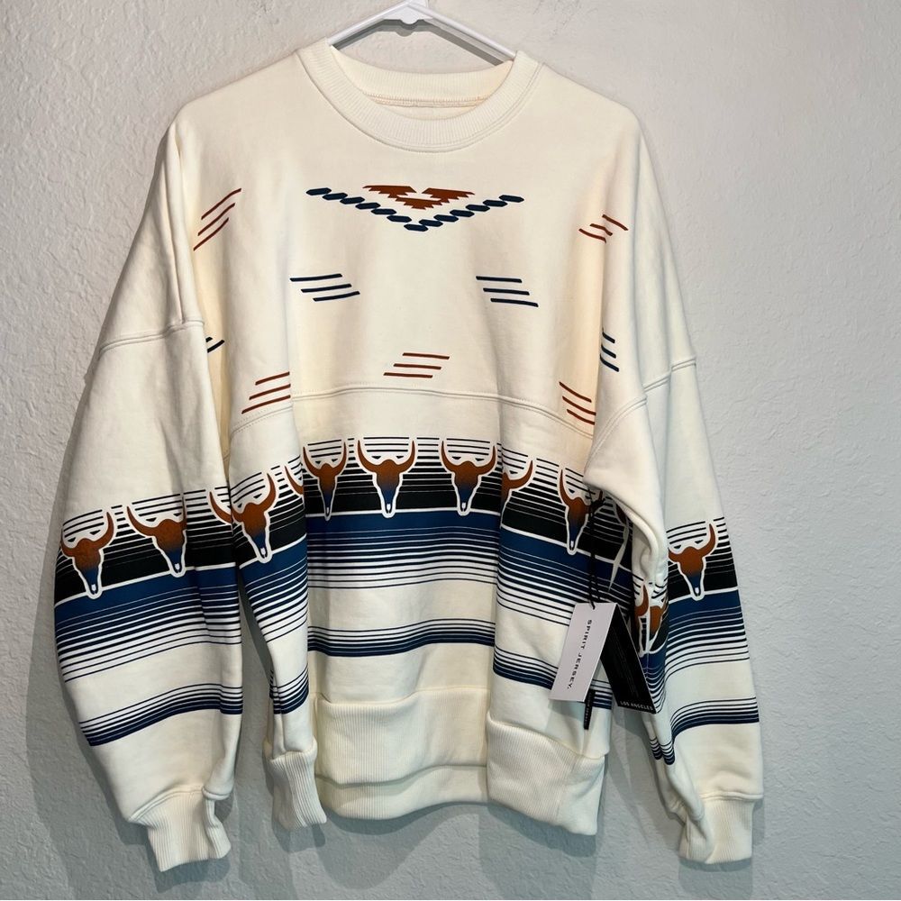 🔥NEW🔥SPIRIT JERSEY unisex Western style sweatshirt SMALL NWT
